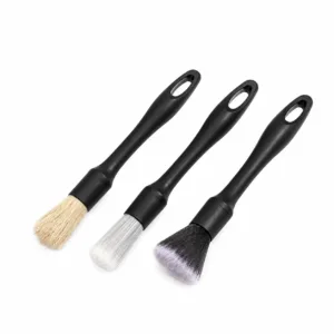 Kit de 3 brochas MAJOR WHEEL para detallado automotriz