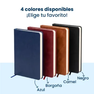 Agenda 2027 CARAVIAN PRO disponible en azul, borgoña, camel y negro