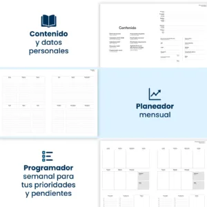 Contenido, planeador mensual y programador semanal de la Agenda 2027