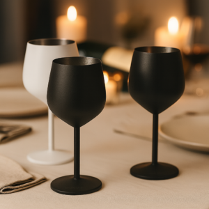 Copa de vino de acero inoxidable