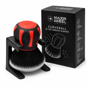 Cepillo Detallado XL – Rojo | Cerdas Suaves y Ergonómico Curveball