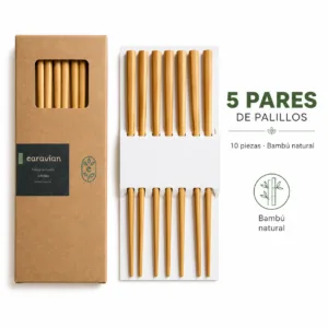 Empaque kraft de palillos chinos de bambú CARAVIAN